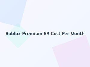 Roblox Premium Costs $59 per Month